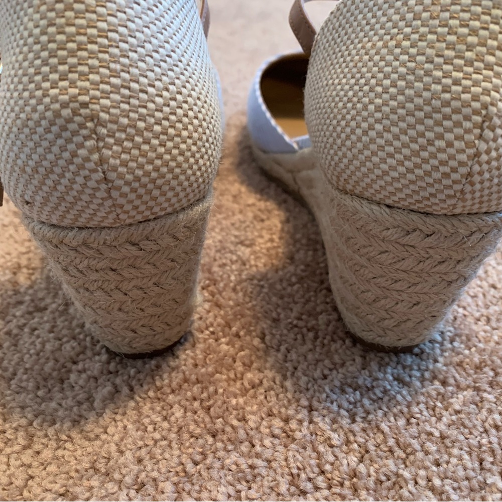 LOFT Striped Espadrille Wedges | Size 9.5 / Never Worn - Picture 9 of 11